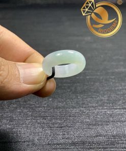 Nhẫn Bạch Ngọc Jadeite (hàng HẠNG A) – Bảng bo 6mm chất lượng