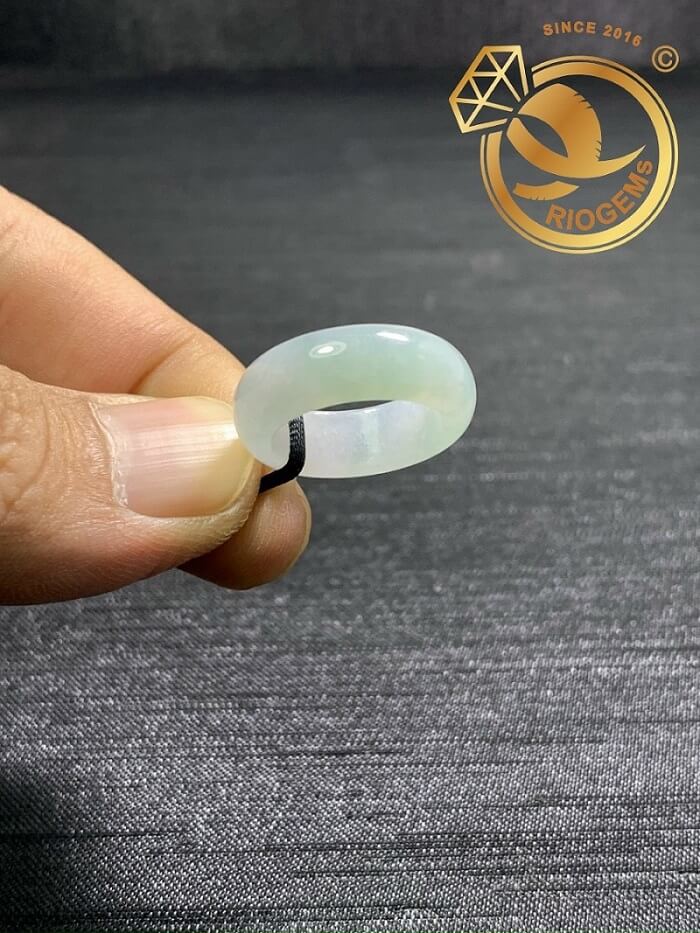 Nhẫn Bạch Ngọc Jadeite (hàng HẠNG A) – Bảng bo 6mm chất lượng