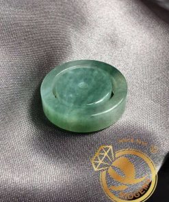 Nhẫn Ngọc Cẩm Thạch Jadeite xanh lá tươi (hàng HẠNG A) - Bảng vuông 6li dành cho người mệnh MỘC - HỎA