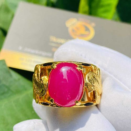 nhan ran vang 18k luong long voi chau ngoc ruby phong thuy optimized NHẪN 12 CON GIÁP