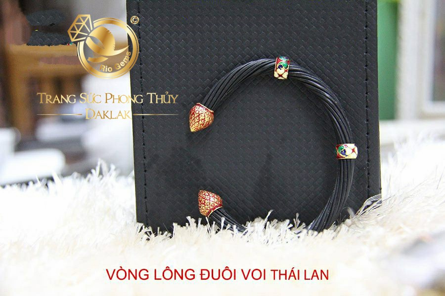 vong tay long voi thai lan vang phong thuy nhieu mau