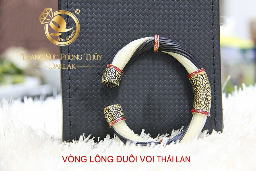 vong tay long voi thai lan vang phong thuy tinh