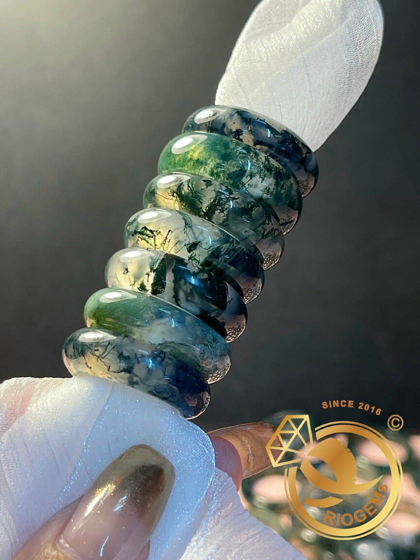 Nhẫn Ngọc thủy tảo hợp mệnh Mộc - Hỏa đẹp