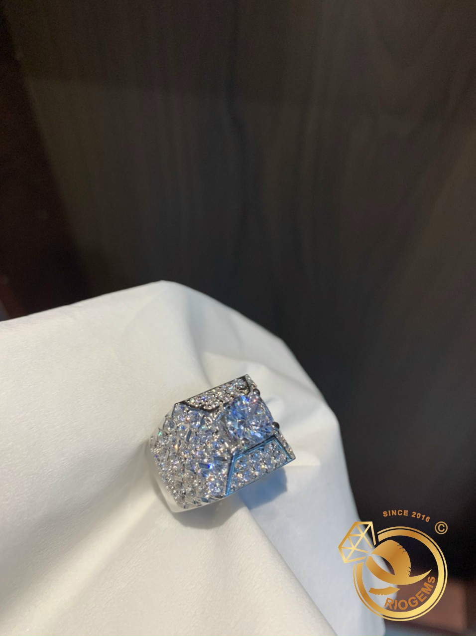 Nhẫn Kim cương nhân tạo đẹp từ RIOGEMs