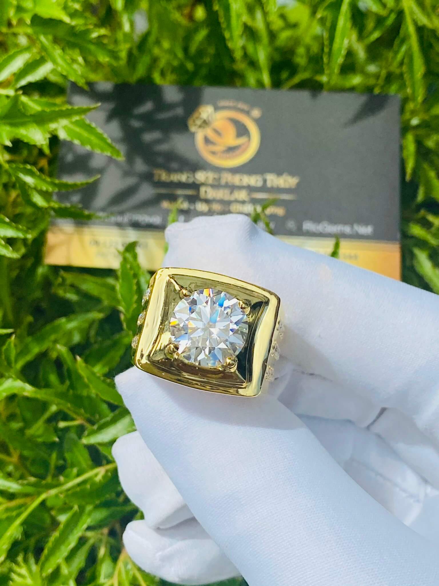 Nhẫn kim cương nam thật