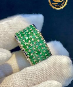 Nhẫn emerald thiên nhiên