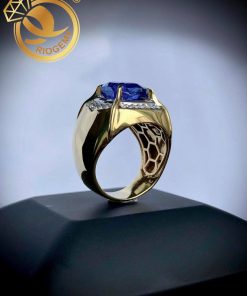Nhẫn Vàng 18K đính đá Sapphire