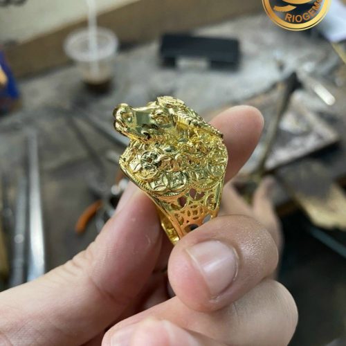 Nhan VANG Dau Trau 18K khac Kim Tien 2 Mua nhẫn VÀNG 18K