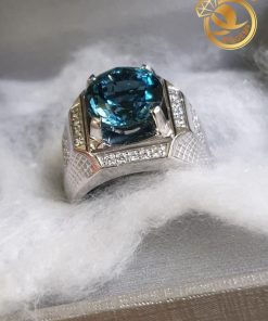 Nhẫn đính đá xanh dương