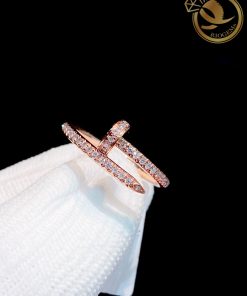 nhẫn cartier vàng hồng