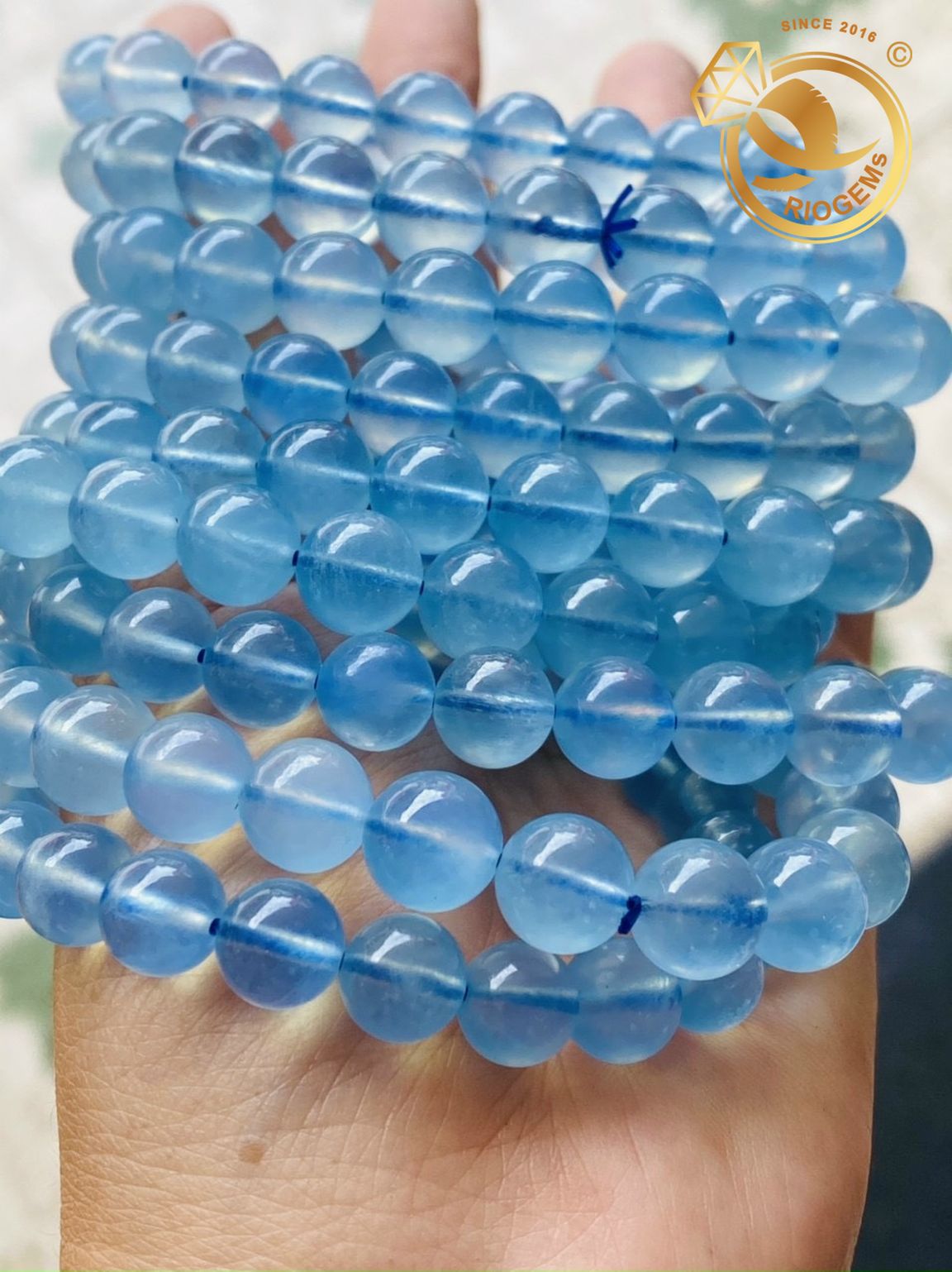 vòng tay aquamarine