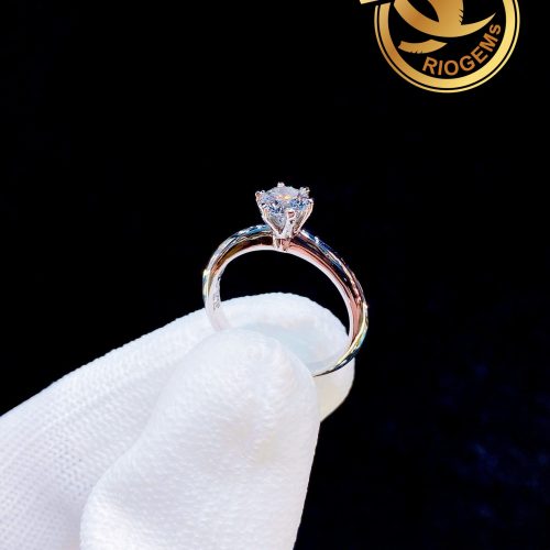 Nhẫn cầu hôn kim cương nữ Vàng Ý Trắng 3.6-5.4ly