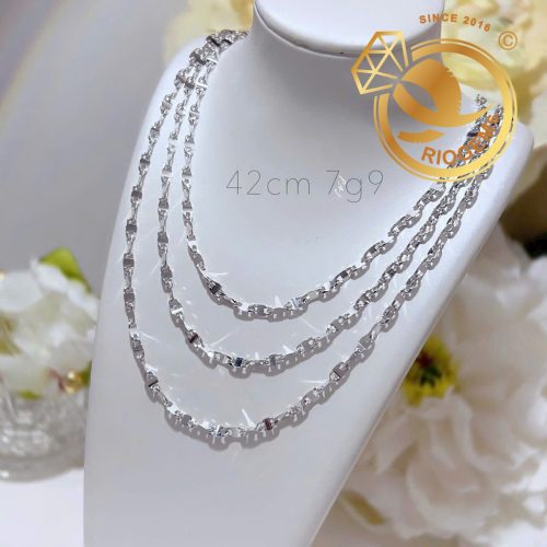 z7116620754793 af9282c56672bb2870ecb87c92a4878d Dây chuyền vàng Ý trắng kiểu mắt xích bản nhỏ
