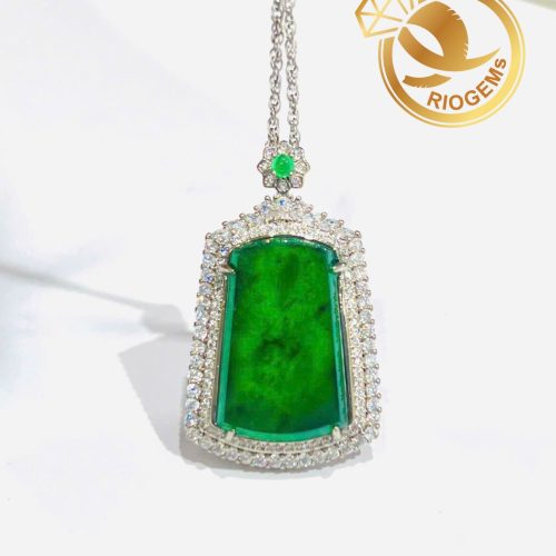 z7127612984347 aaa4875e0a7d1399722b6d5855c0db8d Mặt dây vô sự ngọc phỉ thúy viền bạc 925 cao cấp